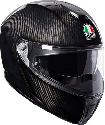 Prilba AGV SPORTMODULAR karbón čierna lesklá