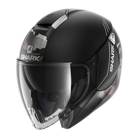 Prilba SHARK CITYCRUISER Genom čierno strieborno antracitová matná KSA
