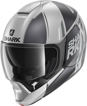 Prilba SHARK EVOJET Vyda strieborno antracitovo čierna SAK