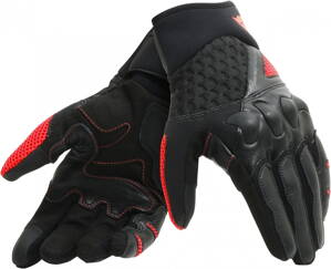 Kožené rukavice DAINESE X-Moto Unisex čierno fluo červené