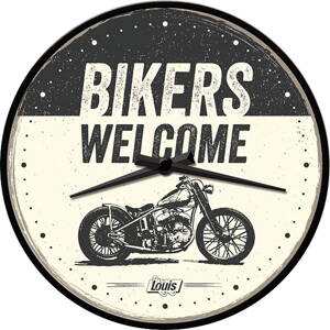 Nástenné hodiny Bikers Welcome