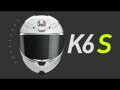 Prilba AGV K6 S Slashcut čierno sivo červená